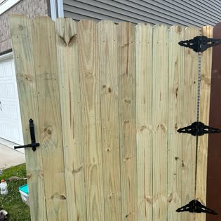 Gate hardware, hung to last